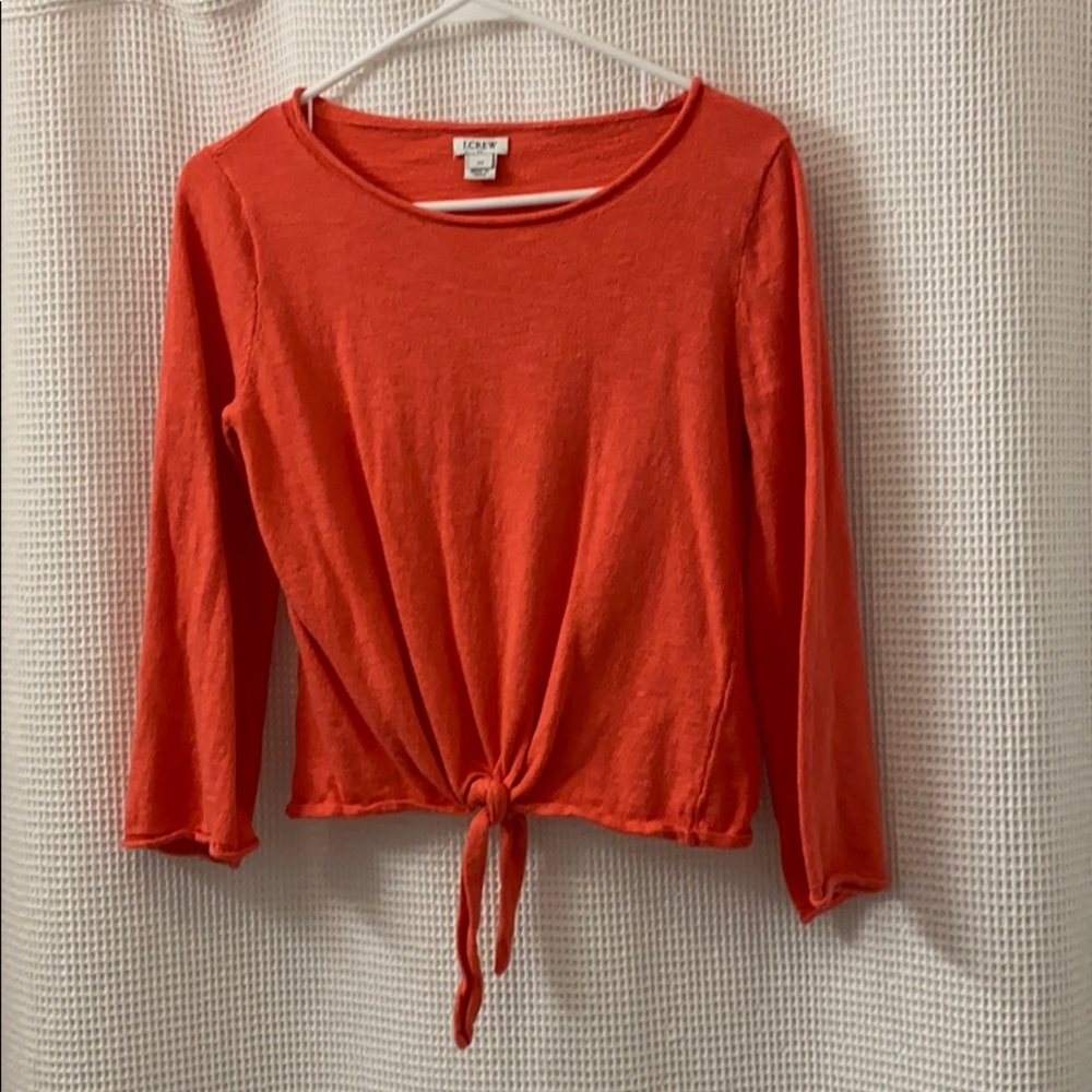 J. Crew Tie Bottom Top